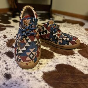 Twisted X - Hooey Loper Graphic Pattern Canvas Shoe